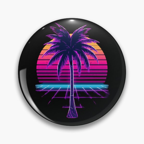 Item preview, Neon Retro Synthwave Palm Tree 80s Vintage Sunset designed and sold by Larams Studio.