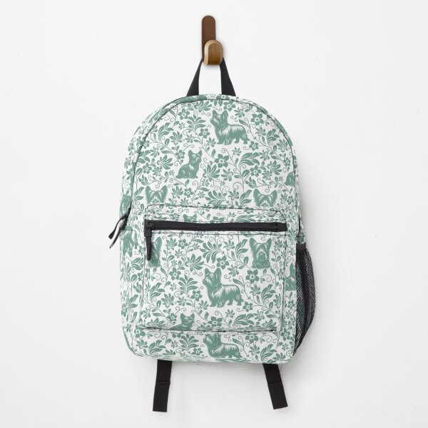 Item preview, Skye Terrier Floral Pattern | Elegant Botanical Dog Design Green designed and sold by WildLakePatterns.
