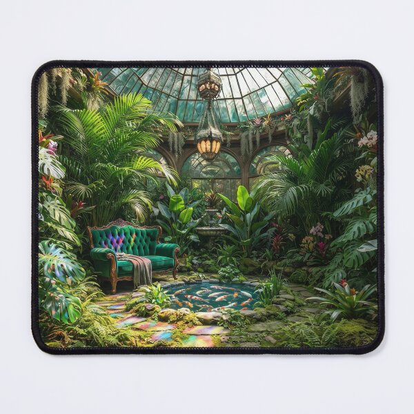 Item preview, Sunken Jungle Sanctuary, Lush Tropical Greenhouse Decor designed and sold by BlareBlare.