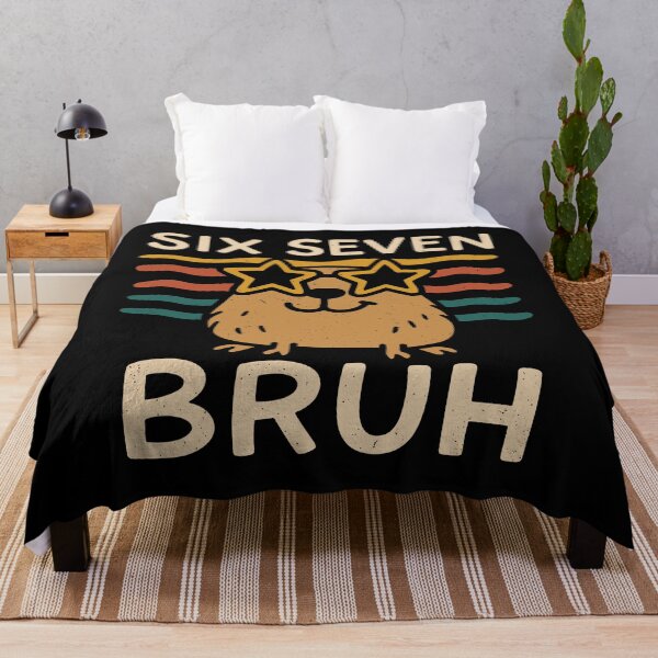 Item preview, Six Seven Bruh - Funny Capybara Gen Alpha Meme designed and sold by gunaone-design.