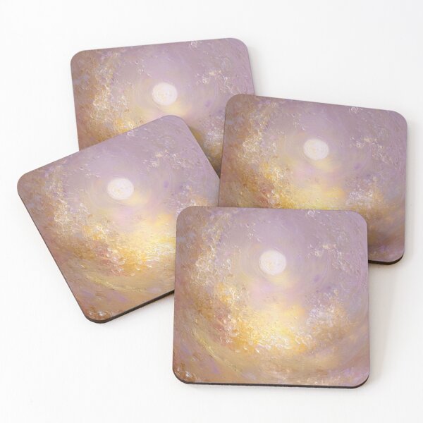 Item preview, Energy Image Dreamy Moon – Golden moon on a pastel purple background designed and sold by monchie.
