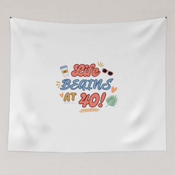Item preview, Life Begins at 40! designed and sold by DixieGirlStudio.