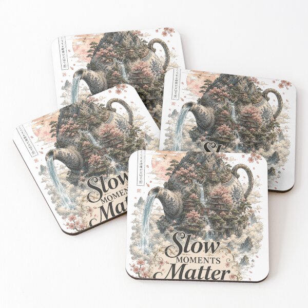 Item preview, Slow Moments Matter – Japanese Teapot Mountain designed and sold by NarpLTD.