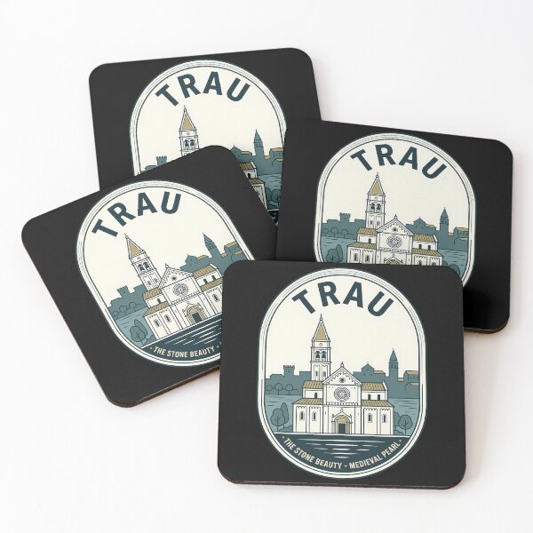 Item preview, Trogir Croatia Vintage Travel Emblem Medieval Architecture designed and sold by k3rstman1.