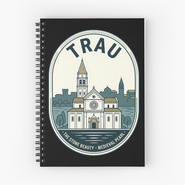 Item preview, Trogir Croatia Vintage Travel Emblem Medieval Architecture designed and sold by k3rstman1.