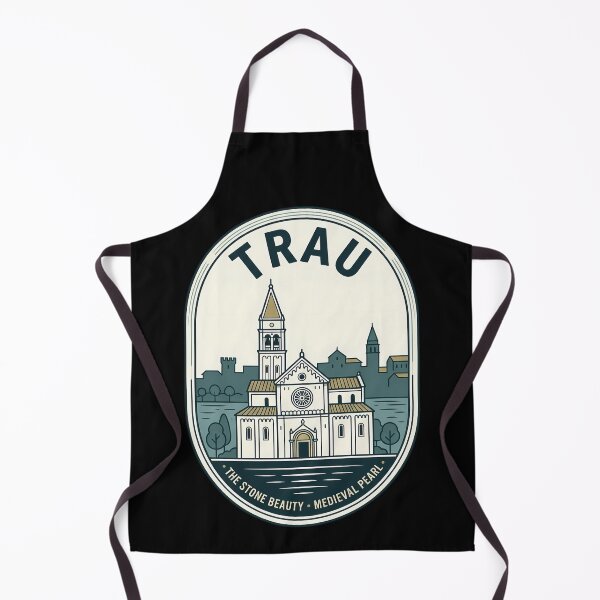 Item preview, Trogir Croatia Vintage Travel Emblem Medieval Architecture designed and sold by k3rstman1.