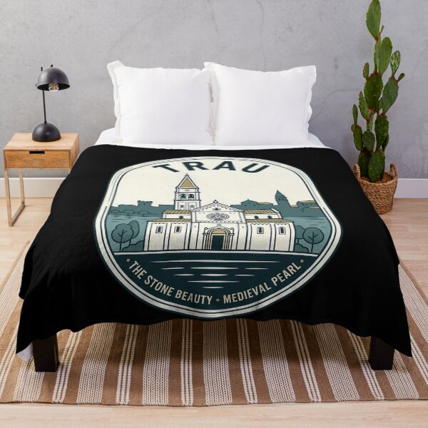 Item preview, Trogir Croatia Vintage Travel Emblem Medieval Architecture designed and sold by k3rstman1.