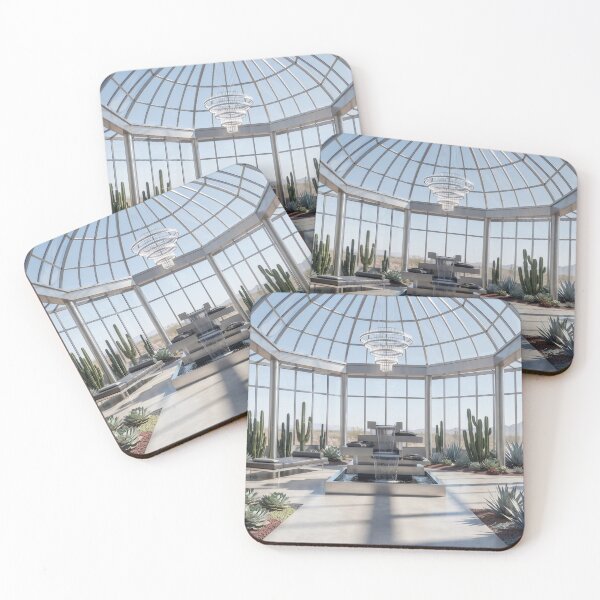 Item preview, Desert Solitude, Modern Oasis Cactus Conservatory Art designed and sold by BlareBlare.