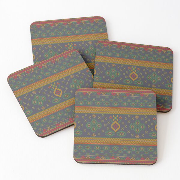Item preview, Earthy Aztec Geometric Cross Stitch Pattern designed and sold by Aumpuk.