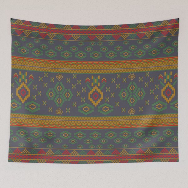 Item preview, Earthy Aztec Geometric Cross Stitch Pattern designed and sold by Aumpuk.