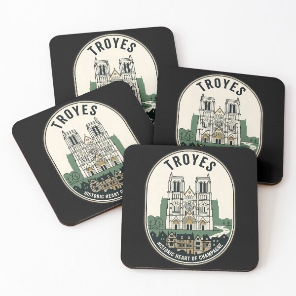 Item preview, Troyes France Vintage Travel Emblem Historic Architecture designed and sold by k3rstman1.