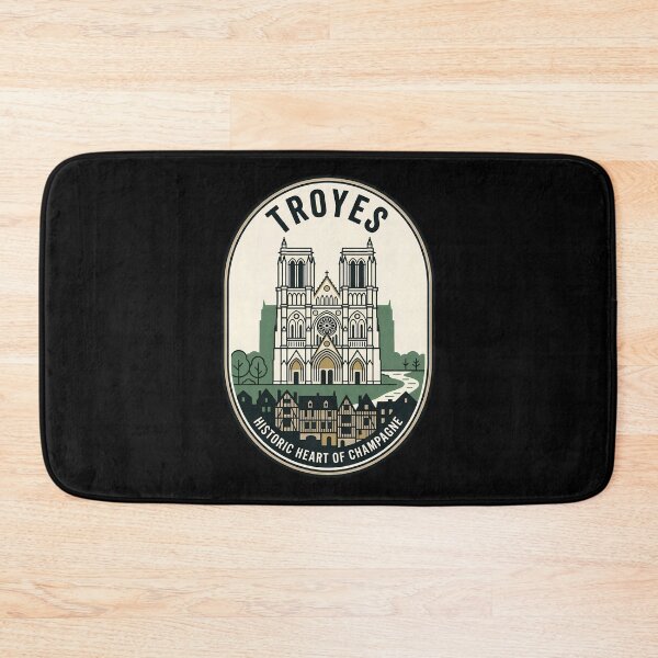 Item preview, Troyes France Vintage Travel Emblem Historic Architecture designed and sold by k3rstman1.