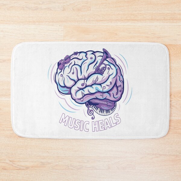 Item preview, Music Heals – Brain Instruments Music Therapy Design designed and sold by Midnight Veil Designs.
