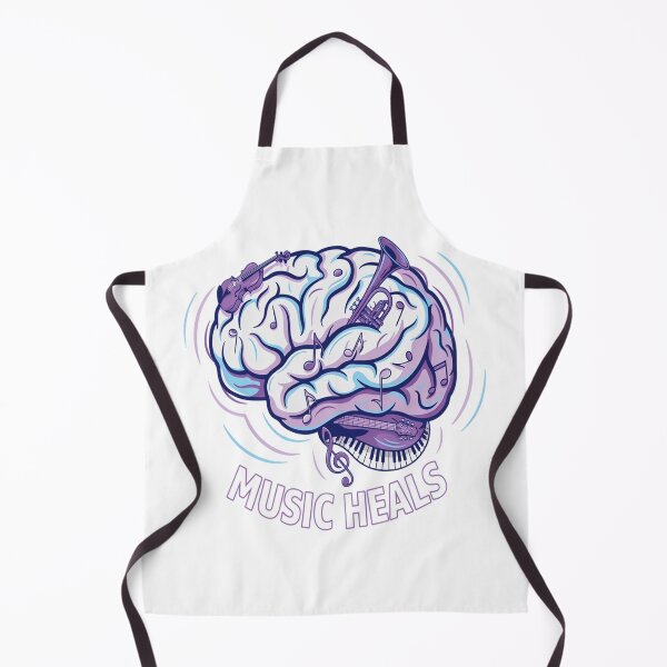 Item preview, Music Heals – Brain Instruments Music Therapy Design designed and sold by Midnight Veil Designs.