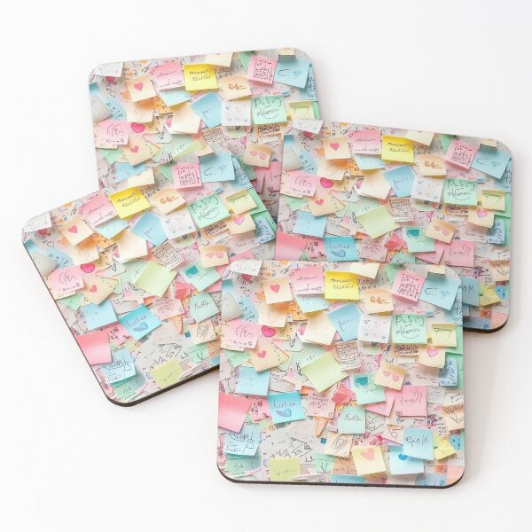 Item preview, Pastel Sticky Notes Pattern Collage designed and sold by EatPrayLive.