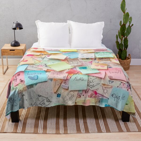 Item preview, Pastel Sticky Notes Pattern Collage designed and sold by EatPrayLive.
