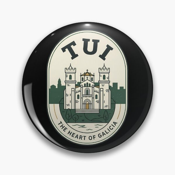 Item preview, Tui Cathedral Galicia Vintage Travel Emblem designed and sold by k3rstman1.