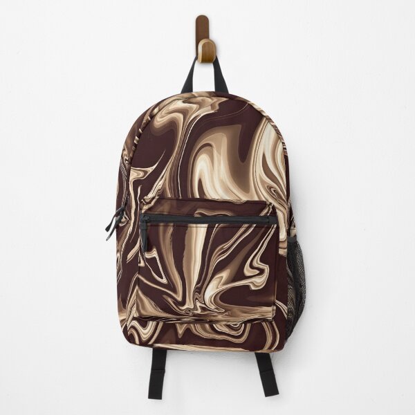 Item preview, Rich Chocolate Gold Liquid Marble Swirl Abstract Pattern designed and sold by CaramelCo.