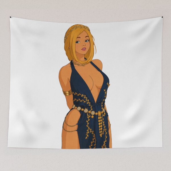 Item preview, Greek Goddess Pin-Up | Classical Mythology Inspired Fantasy Art | Classic Western Animation Style designed and sold by  Hollow Moon Studios..