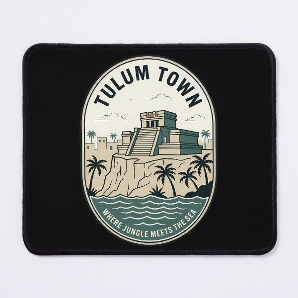 Item preview, Tulum Town Mexico Vintage Travel Emblem designed and sold by k3rstman1.