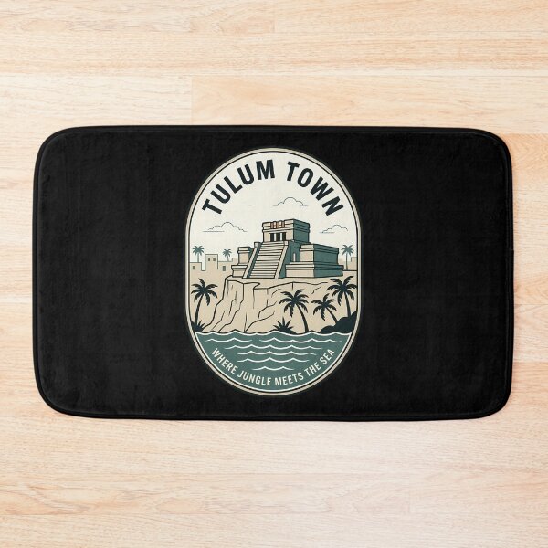 Item preview, Tulum Town Mexico Vintage Travel Emblem designed and sold by k3rstman1.