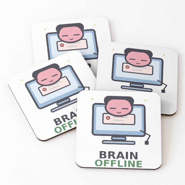 Item preview, Brain Offline — Funny Tired Human Design, Cute Gift For Low Energy Friends designed and sold by QuirkyCartel.