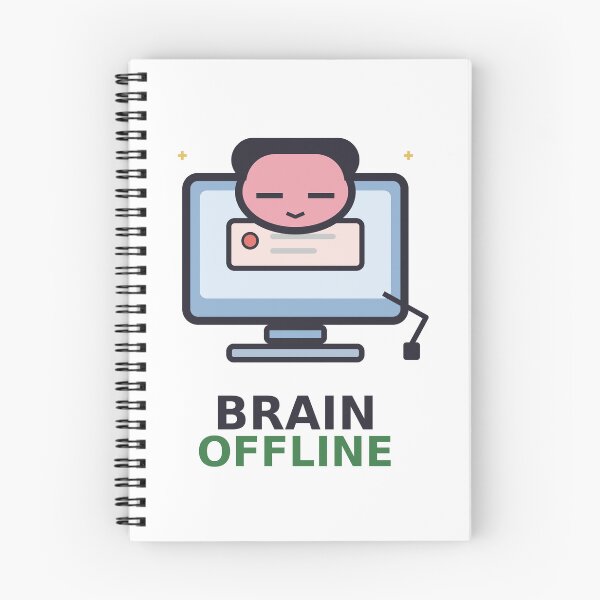 Item preview, Brain Offline — Funny Tired Human Design, Cute Gift For Low Energy Friends designed and sold by QuirkyCartel.