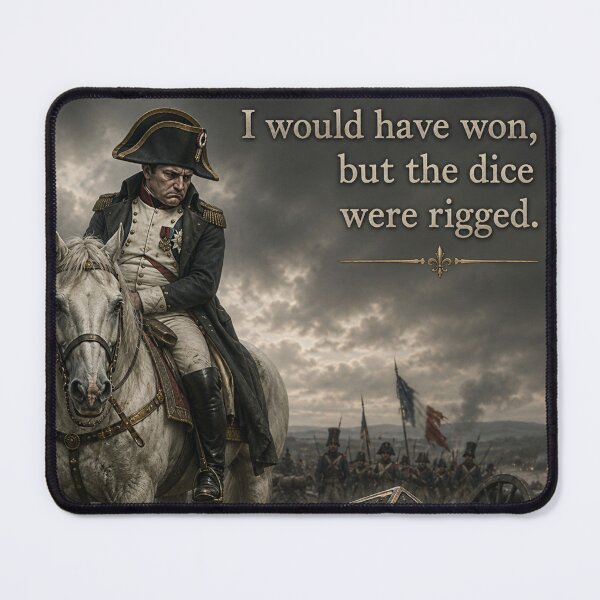Item preview, Napoleon Board Game Meme - The Dice Were Rigged designed and sold by WhiteStrokeDesigns.