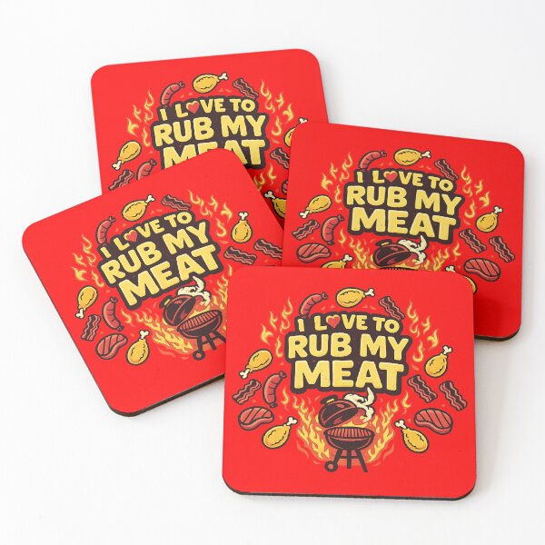 Item preview, i love to rub my meat,Funny Meat Rub designed and sold by CloudyPress.