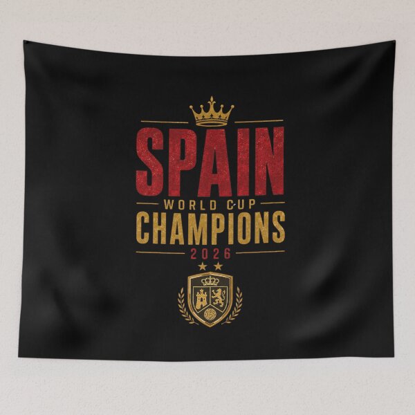 Item preview, Spain World Cup Champions 2026 Gold Crown Soccer Crest designed and sold by PACS0011.