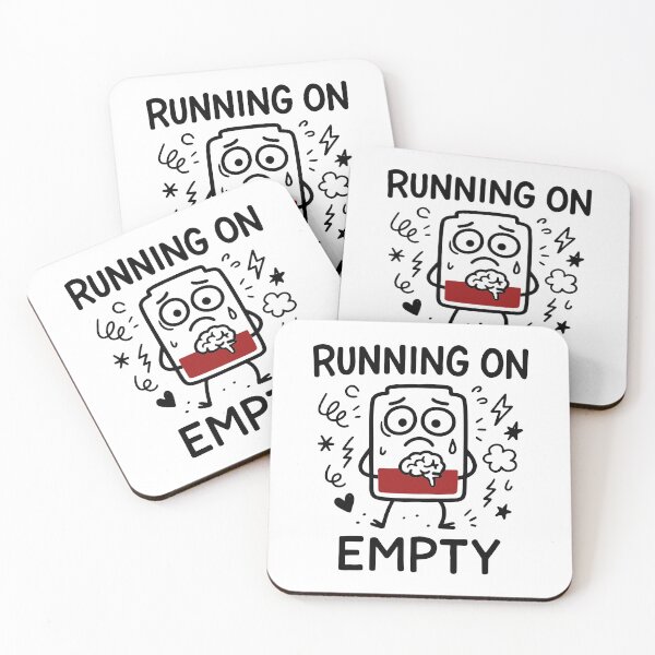 Item preview, Funny Running On Empty Low Battery designed and sold by gunaone-design.