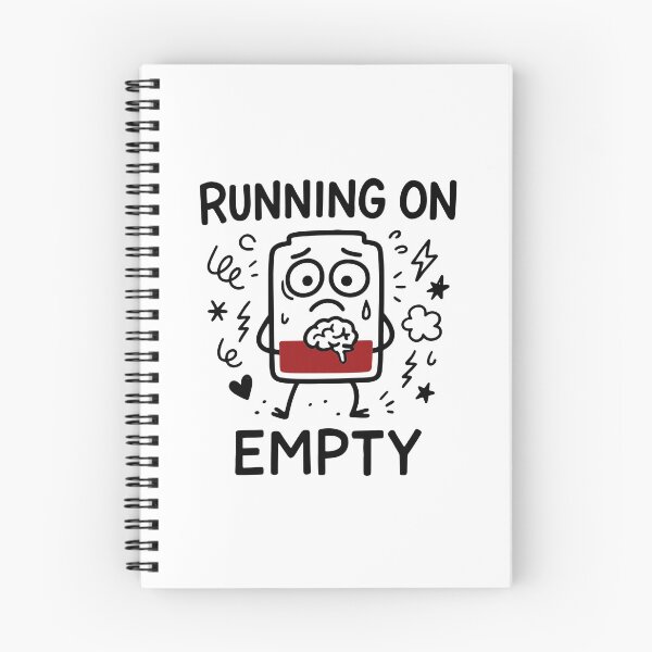 Item preview, Funny Running On Empty Low Battery designed and sold by gunaone-design.