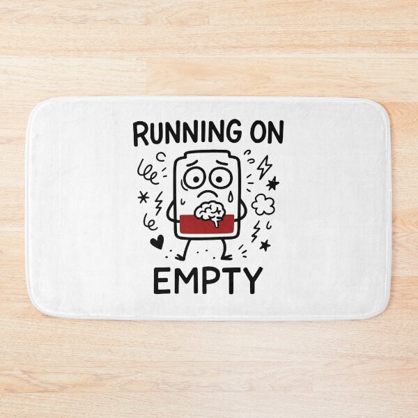 Item preview, Funny Running On Empty Low Battery designed and sold by gunaone-design.
