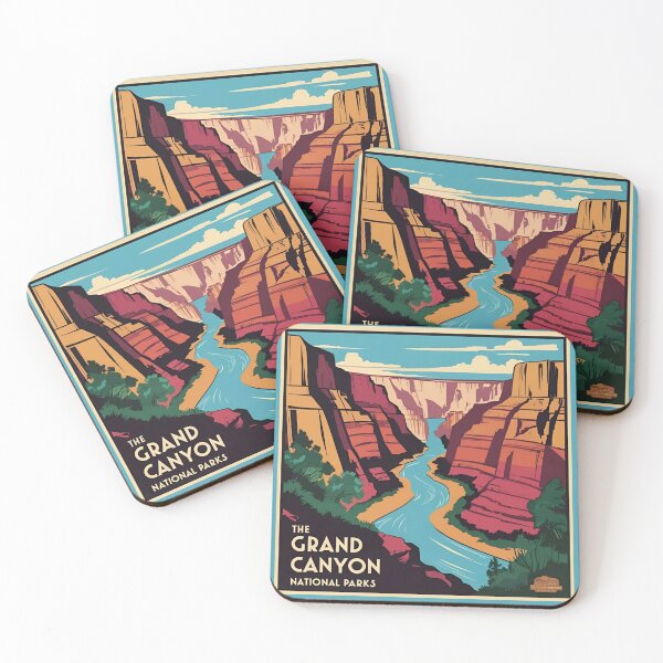 Item preview, The Grand Canyon – Bold Retro National Park Illustration  designed and sold by Eclipse 3699.