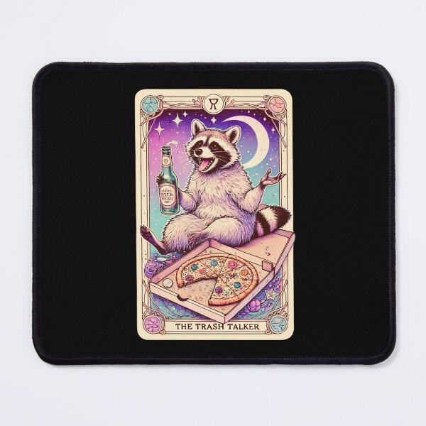 Item preview, Trash Talker Raccoon Gossip Tarot Card, Jimothy designed and sold by litchick1977.