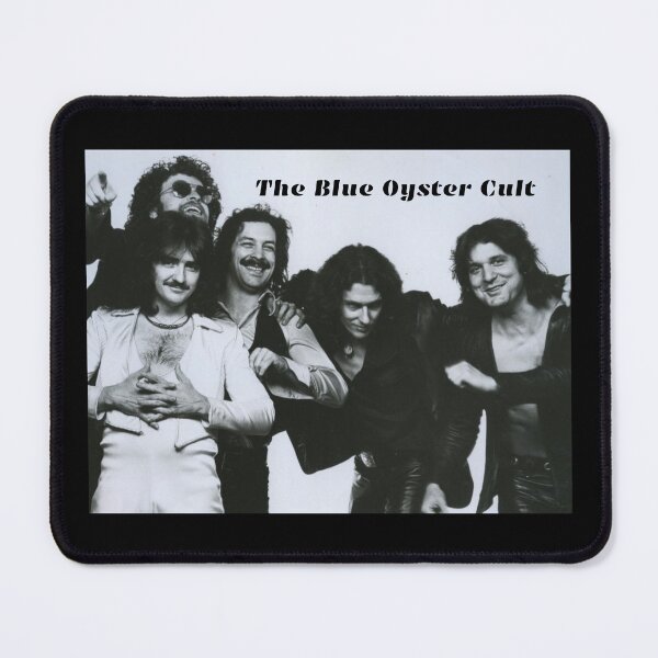 Item preview, Old Vintage Blue Oyster Cult Black and White Poster designed and sold by Halifaxartguy.
