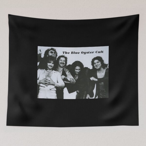 Item preview, Old Vintage Blue Oyster Cult Black and White Poster designed and sold by Halifaxartguy.