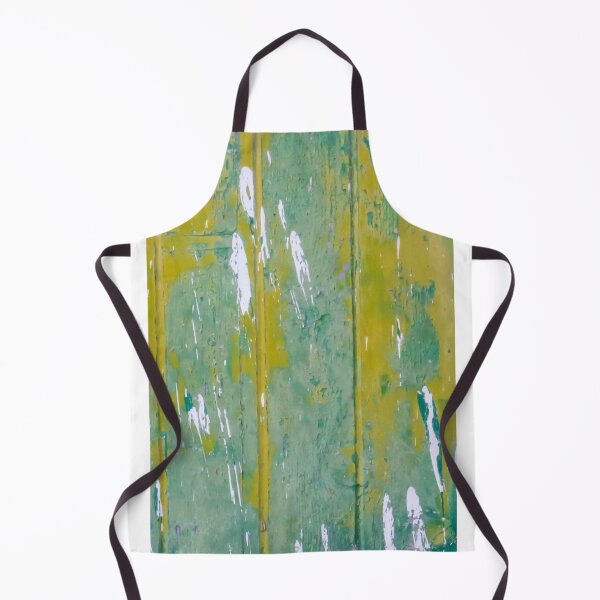 Item preview, Weathered Green and Yellow Painted Wood Texture With White Paint Splatters and Distressed Vertical Panels designed and sold by Nmallia.