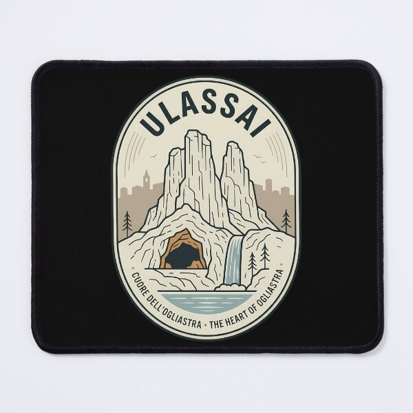 Item preview, Ulassai Sardinia Italy Vintage Travel Emblem designed and sold by k3rstman1.