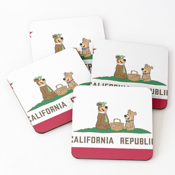 Item preview, Yogi bear in the California Republic state flag designed and sold by blagger.