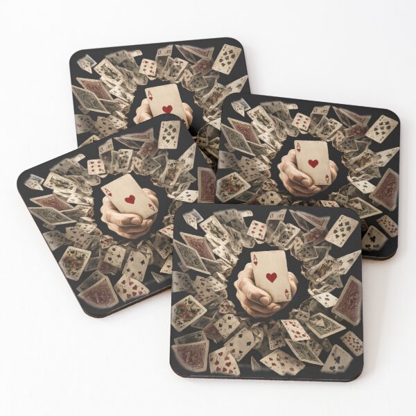 Item preview, Vintage Playing Cards Explosion Ace of Hearts Poker Casino  designed and sold by NucciCollective.