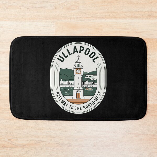 Item preview, Ullapool Scotland Harbor Vintage Travel Emblem designed and sold by k3rstman1.