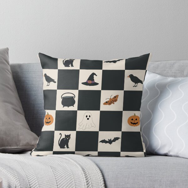 Item preview, Cute Vintage Halloween Checkerboard Pattern designed and sold by wildridgestudio.