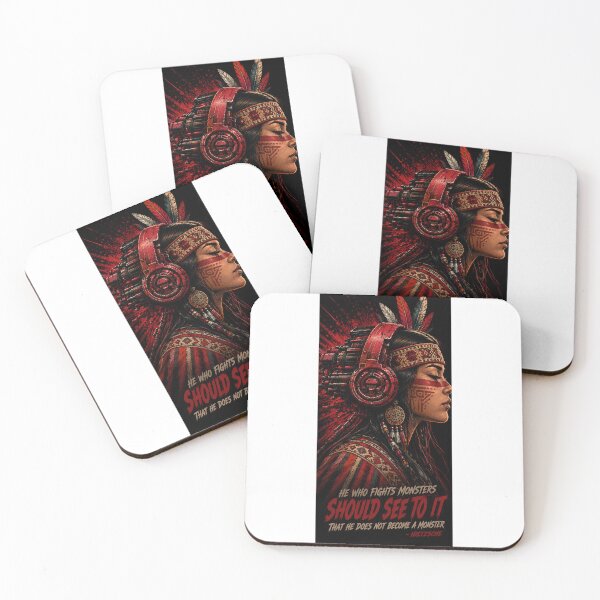Item preview, Nietzsche Cyberpunk Andean Warrior Portrait designed and sold by PutridDoom.