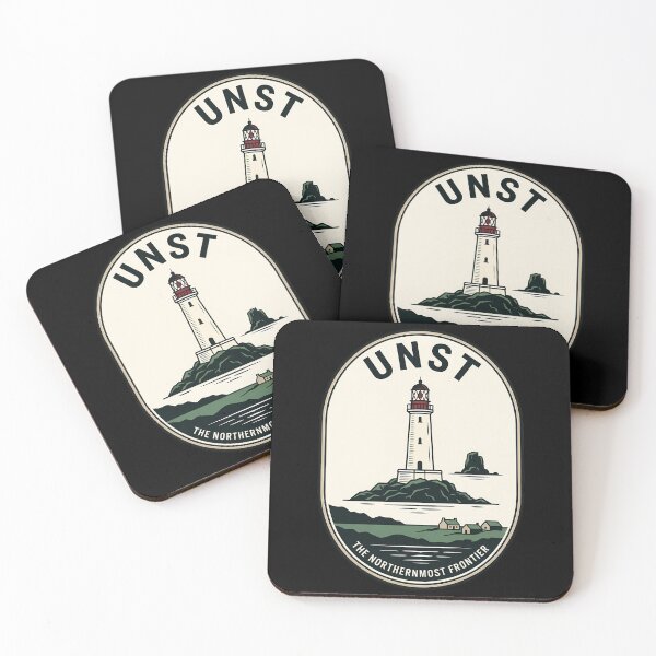 Item preview, Unst Shetland Islands Vintage Travel Emblem Lighthouse designed and sold by k3rstman1.