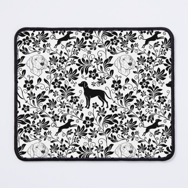 Item preview, Hungarian Vizsla Floral Pattern | Elegant Botanical Dog Design Black designed and sold by WildLakePatterns.