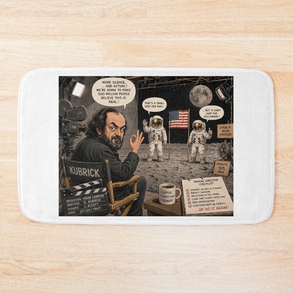 Item preview, Stanley Kubrick filming the moon landing designed and sold by CinemaChronik.