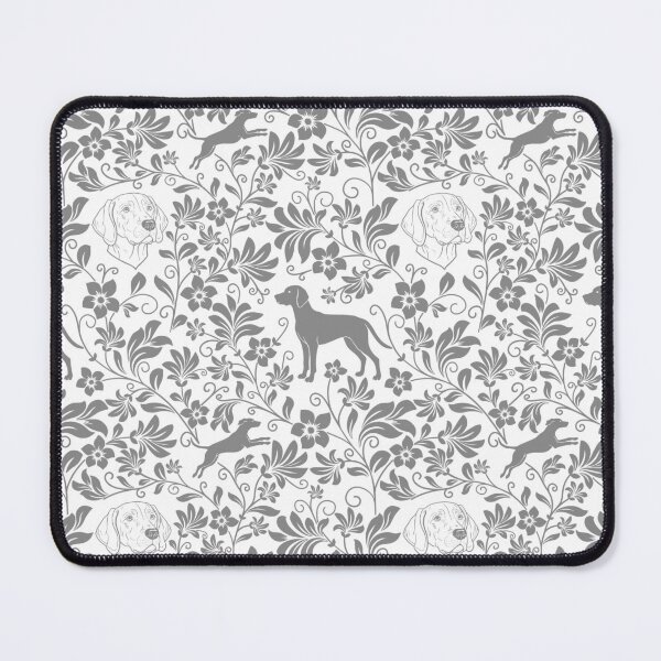 Item preview, Hungarian Vizsla Floral Pattern | Elegant Botanical Dog Design Grey designed and sold by WildLakePatterns.