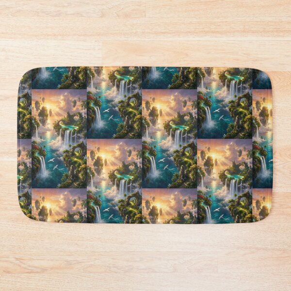 Item preview, Surreal Floating Tropical Island Sunrise Paradise designed and sold by Itsheartshop.