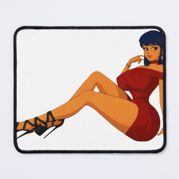 Item preview, Elegant Red Dress Pin-Up | Glamorous Beauty Illustration | Classic Western Animation Style designed and sold by Hollow Moon Studios..